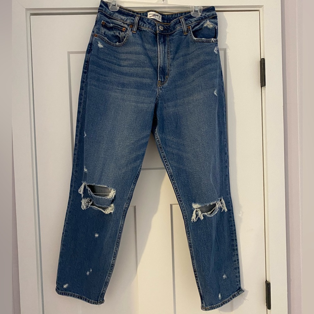 Abercrombie Curve Love Mom High Rise Jean